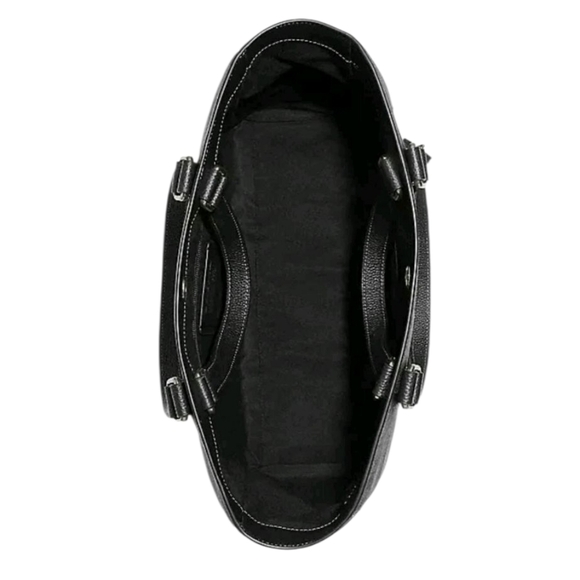 Coach Hudson Double Handle Tote Signature Canvas & Leather Charcoal Black UNISEX - Picture 3 of 4